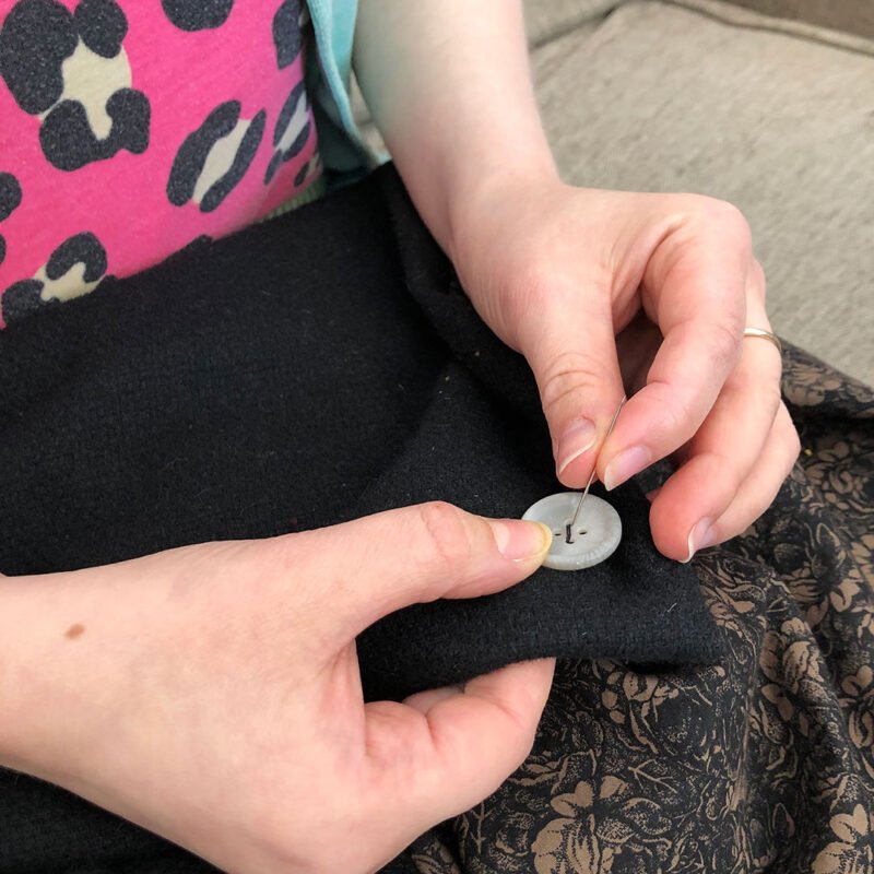5 Tips to Help You Care For Your Clothes - Fixing a Button