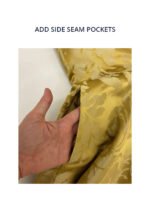 Adding pockets to existing Emperor's garment