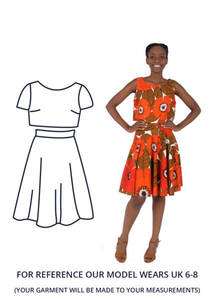 Circle Skirt Two Piece UK 6-8