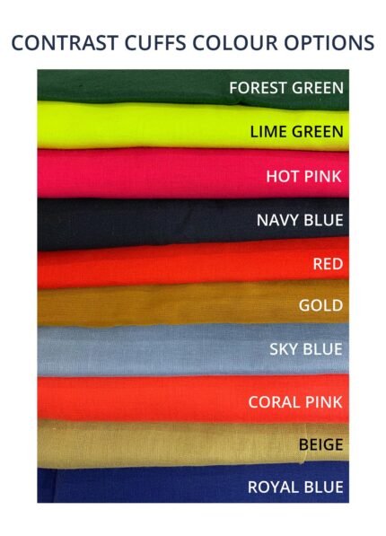Contrast cuffs colour options - Design your own dungarees