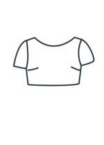 Design your own: Unlined Tulle Crop-top
