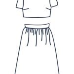 Design your own: Unlined Silk Gathered Skirt Two-Piece
