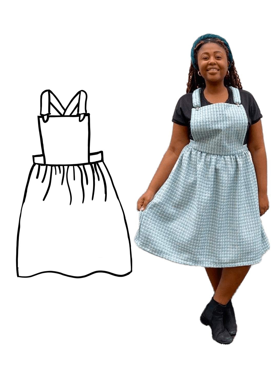 Design your own Design your own: Gathered Pinafore Dress - Image 1