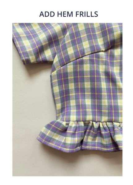 Add frills to the hem of my garment