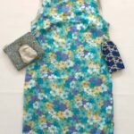 Turquoise Floral Shift Dress - UK 10-12