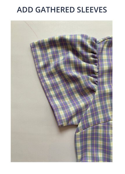 Add gathered sleeves to your garment