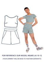 Design Your Own: Loungewear High-Waisted Shorts Two-Piece - Image 2