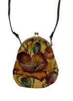Yellow Vintage Style Floral Handbag