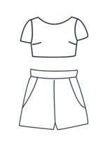 Design Your Own: Loungewear High-Waisted Shorts Two-Piece