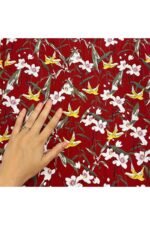 Fabric Ref 2324 - Floral And Birds Cotton - Image 2