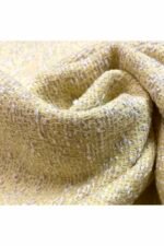 Fabric Ref 2513 - Yellow Textured Cotton Mix - Image 2