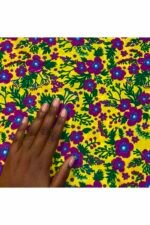 Fabric Ref 3156 - Floral Viscose Mix - Image 2