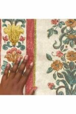 Fabric Ref 1430 - Panelled Floral Cotton - Image 2