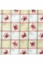 Fabric Ref 1957- Check Floral Cotton
