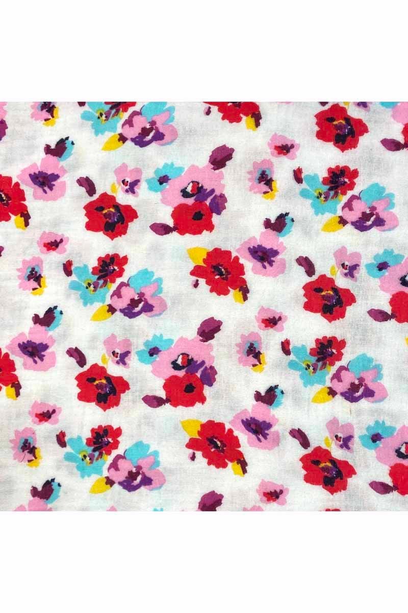 Ref 2176 149cm x 300cm a Fabric Ref 2176 - Floral Cheesecloth Cotton - Image 1