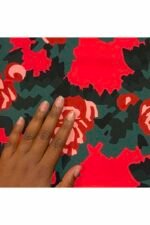 Fabric Ref 3027 - Floral Viscose Mix - Image 2