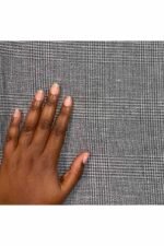 Fabric Ref 3218 - Check Viscose Mix - Image 2