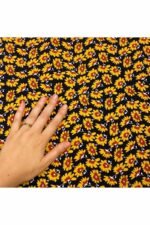 Fabric Ref 3519 - Floral Viscose Mix - Image 2