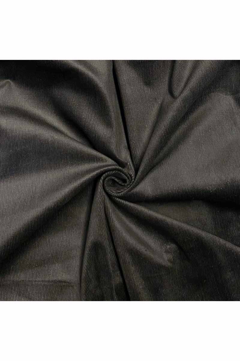 Ref 3558 140cm x 461cm a Fabric Ref 3558 - Black Corduroy - Image 1