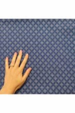 Fabric Ref 3614 - Geometric Denim - Image 2