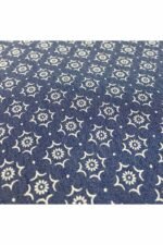 Fabric Ref 3614 - Geometric Denim - Image 3