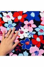 Fabric Ref 3643 - Floral Cheesecloth Cotton - Image 2