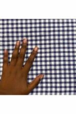 Fabric Ref 3833 - Purple Gingham Cotton - Image 3