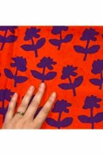 Fabric Ref 3834 - Floral Viscose - Image 2