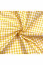 Fabric Ref 3847 - Yellow Gingham Cotton