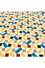 Fabric Ref 4047 - Geometric Crepe Viscose Mix - Image 3