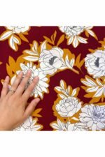 Fabric Ref 4064 - Floral Viscose Mix - Image 2