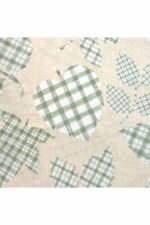 Fabric Ref 719 - Check Leaf Cotton