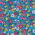 Fabric Ref 3516 - Floral Viscose Mix
