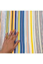 Fabric Ref 3871 - Stripe Crepe Viscose Mix - Image 2