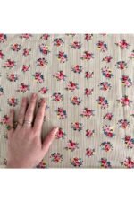 Fabric Ref 401 - Stripe floral Cotton - Image 2
