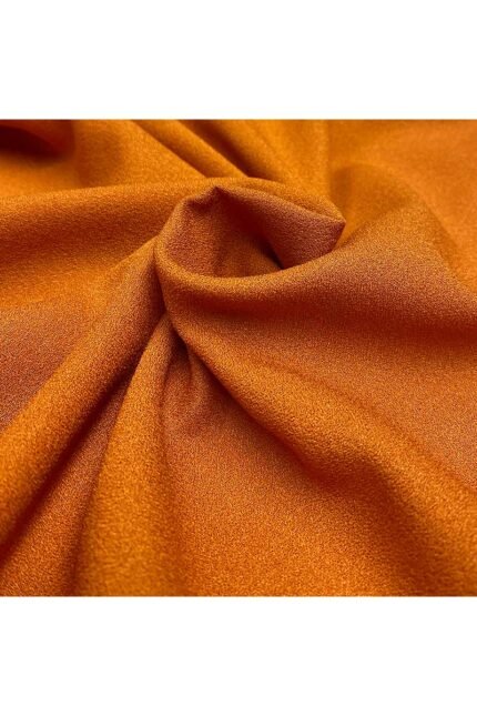 Fabric Ref 4201 - Orange Crepe Viscose Mix
