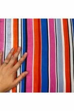 Fabric Ref 4301 - Stripe Satin Mix - Image 2