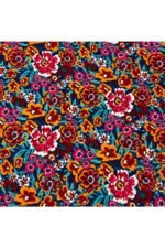 Fabric Ref 4473 - Floral Viscose Mix