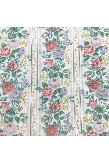 Fabric Ref 2077 - Panelled Floral Cotton