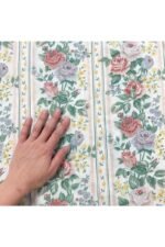 Fabric Ref 2077 - Panelled Floral Cotton - Image 2