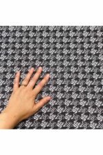 Fabric Ref 4481 - Monochrome Houndstooth Mix - Image 2