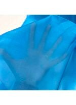 Fabric Ref 4521 - Turquoise Silk Cotton - Image 2