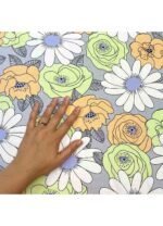 Fabric Ref 4809 - Floral Viscose - Image 2