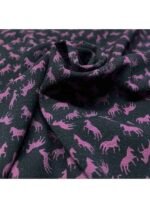 Fabric Ref 5066 - Horses Crepe Viscose Mix