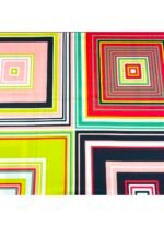 Fabric Ref 5136 - Geometric Satin Mix