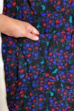 Black Floral Dress- ref 39 - Resale item - Approx 12-14 - Image 2