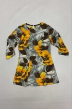 Yellow Flower Dress- ref 75 - Resale item - Approx 12-14 - Image 4