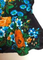 Black Floral Peplum Crop top- ref 65 - Resale item - Approx 10-12 - Image 2