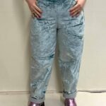 Icy Velvet Trousers- ref 41 - Resale item - Approx 12-14