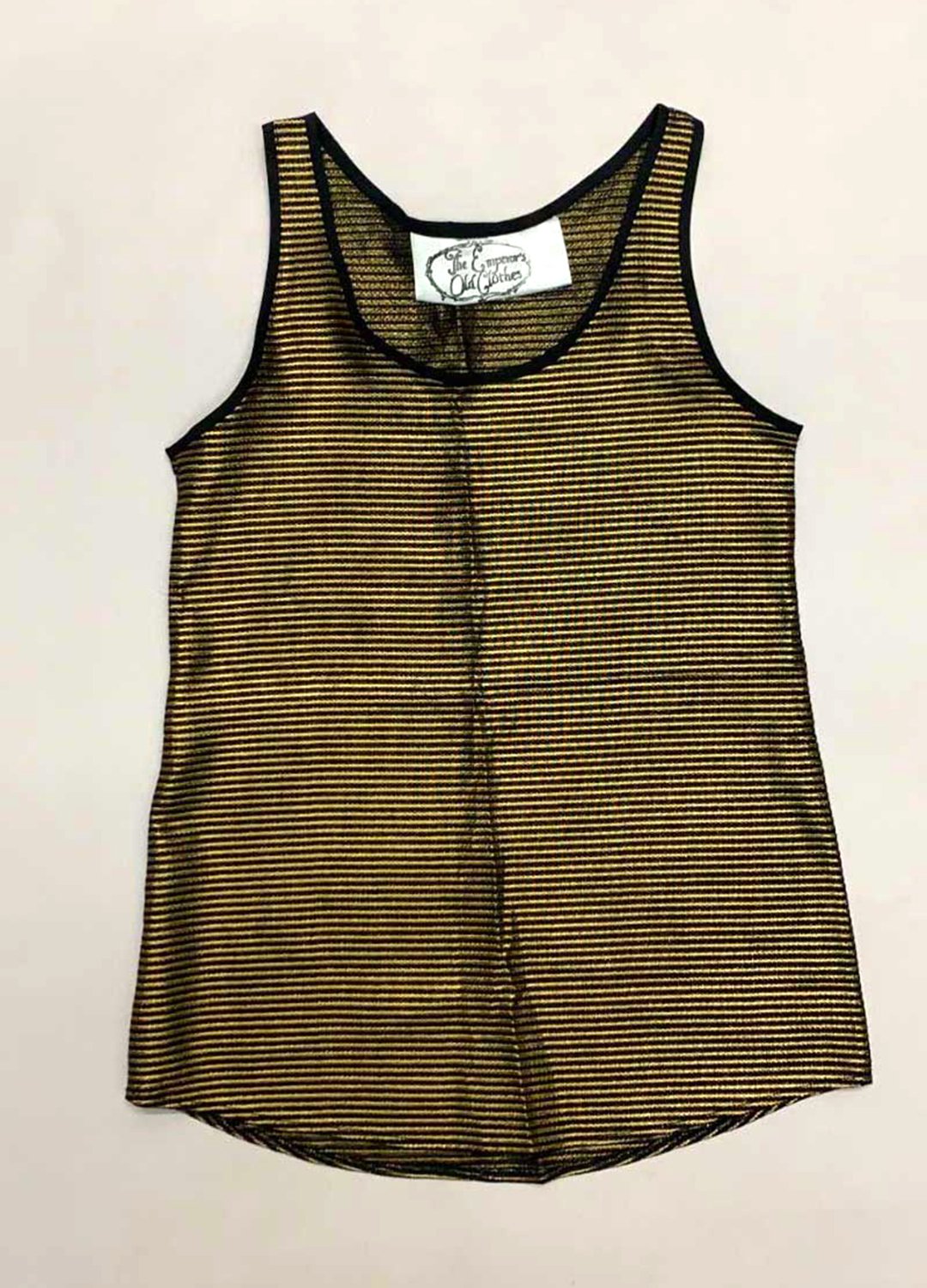 Gold Stripe Top - ref 94 - Resale item - Approx UK 6-8 Gold Stripe Top - ref 94 - Resale item - Approx UK 6-8 - Image 1